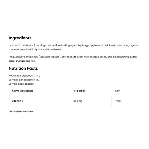 OstroVit C-vitamin 1000 mg 120 Kapszula