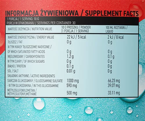 OstroVit Aqua Kick Flex - Eper Ízű 300 g