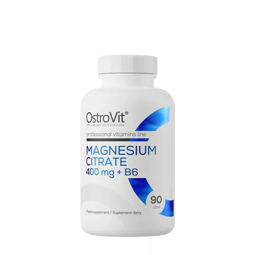 OstroVit Magnézium-Citrát 400 mg + B6 90 Tabletta