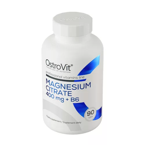 OstroVit Magnézium-Citrát 400 mg + B6 90 Tabletta