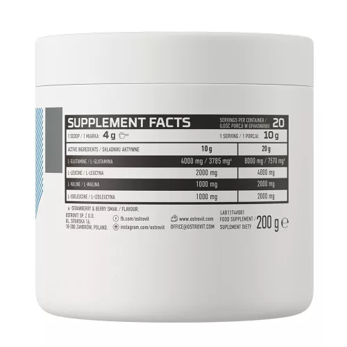 OstroVit BCAA + Glutamine 200 g