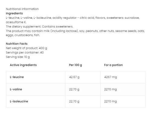 OstroVit BCAA INSTANT 400 g