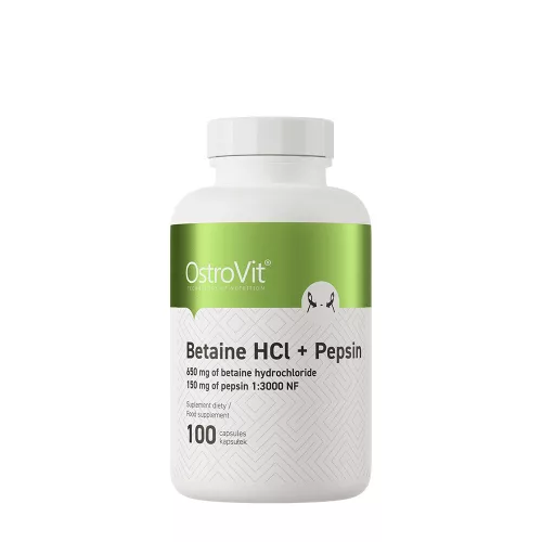 OstroVit Betaine HCL + Pepsin 100 Kapszula