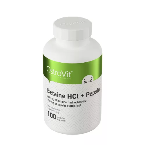 OstroVit Betaine HCL + Pepsin 100 Kapszula