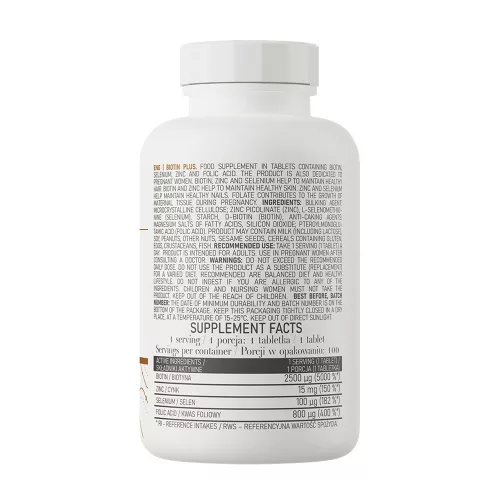 OstroVit Biotin Plus 100 Tabletta