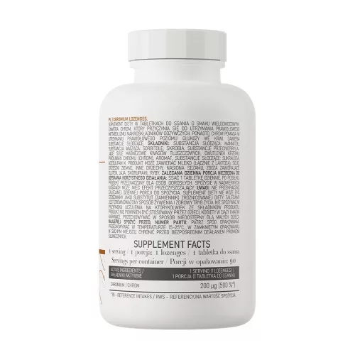 OstroVit Chromium Szopogató Tabletta 90 szopogatótabletta