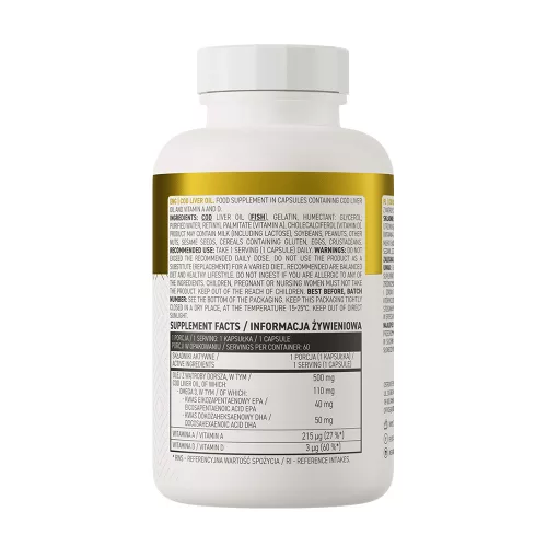 OstroVit Csukamájolaj 60 Kapszula