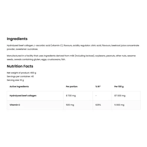 OstroVit Kollagén + C-vitamin 400 g