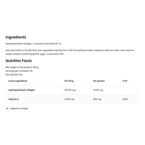 OstroVit Kollagén + C-vitamin 400 g