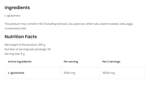 OstroVit Glutamin Por 300 g