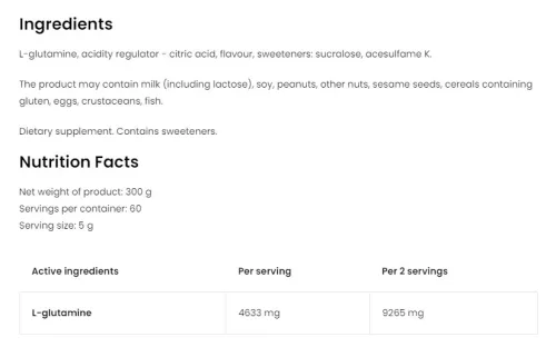 OstroVit Glutamin Por 300 g