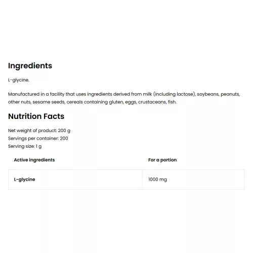 OstroVit Glycine Supreme Pure 200 g