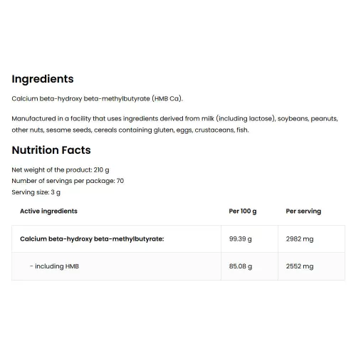 OstroVit HMB Supreme Pure 210 g