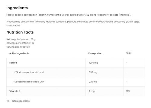OstroVit Omega-3 Ultra 90 Kapszula