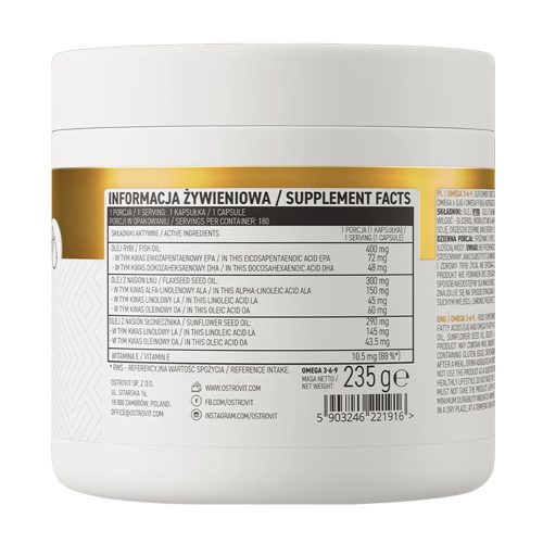OstroVit Omega 3-6-9 180 Kapszula