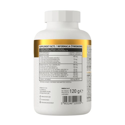 OstroVit Omega 3-6-9 90 Kapszula