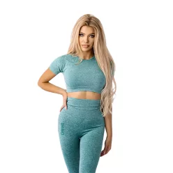 OstroVit Seamless Short-Sleeve Crop Top Zöld