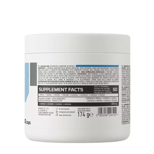 OstroVit Arginine 3000 150 Kapszula