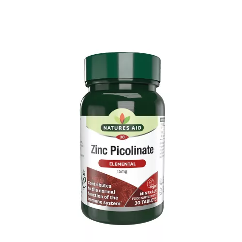 Natures Aid Cink-Pikolinát 15 mg 30 Tabletta