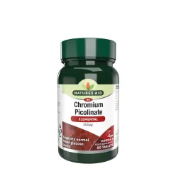 Natures Aid Króm Pikolinát 200 mcg 90 Tabletta