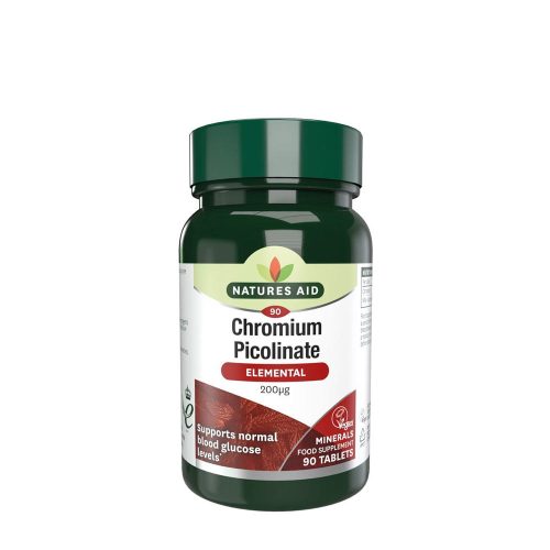 Natures Aid Króm Pikolinát 200 mcg 90 Tabletta