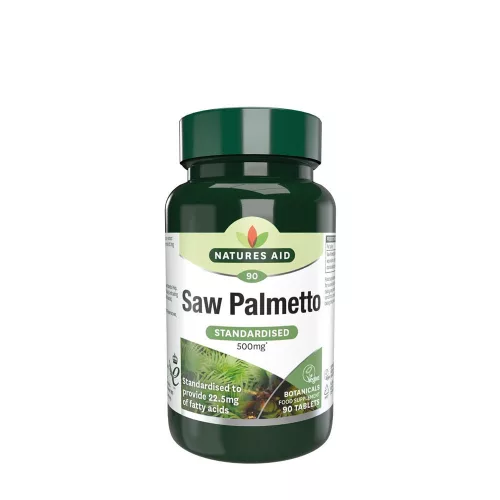 Natures Aid Saw Palmetto - Fűrészpálma 500 mg 90 Tabletta