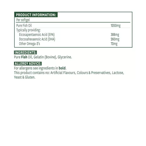 Natures Aid Szuper Erős Omega-3 Halolaj 60 Lágykapszula