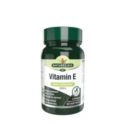 Natures Aid E-vitamin 200 NE 60 Lágykapszula