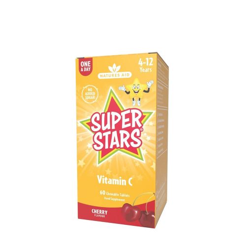 Natures Aid Gyermek C-vitamin rágótabletta cseresznye ízesítéssel 60 Rágótabletta