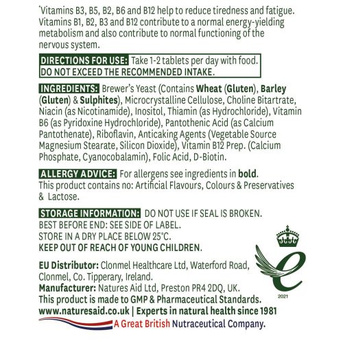 Natures Aid Vitamin B Complex 90 Tabletta