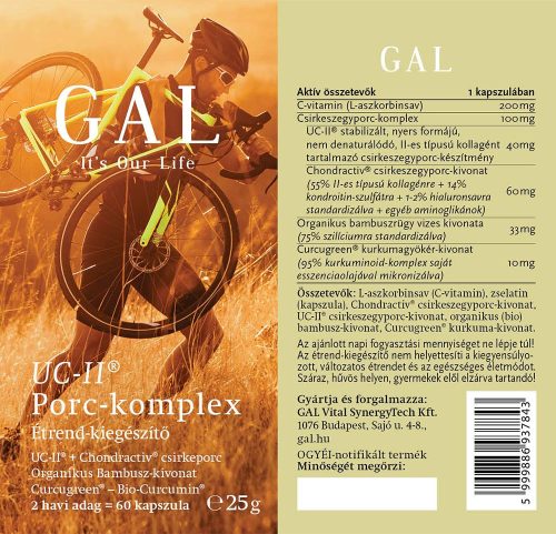 GAL UC-II® Porc-komplex 60 Kapszula