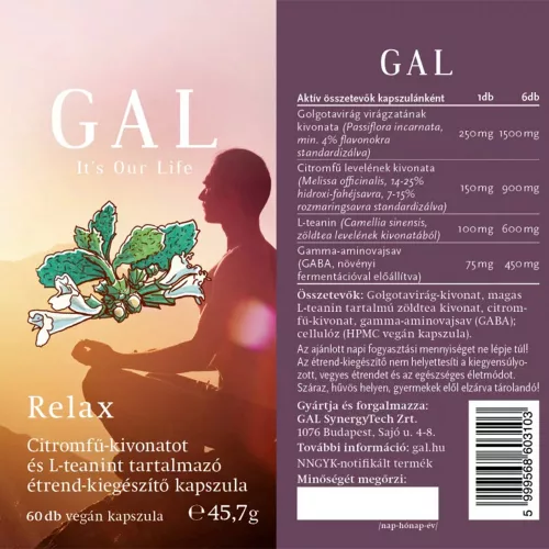 GAL Relax 60 Veg Kapszula