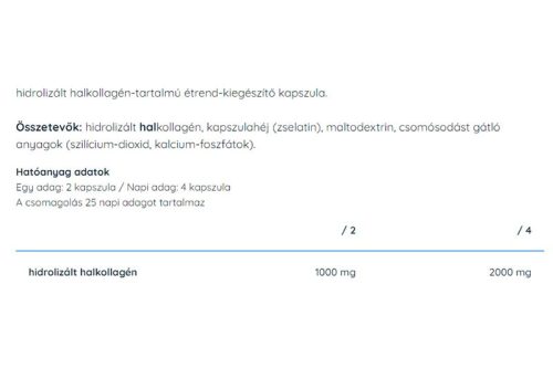 Nutriversum Fish Collagen - Halkollagén 100 Kapszula