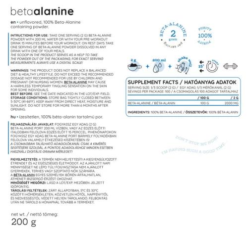 Nutriversum Beta Alanine 200 g