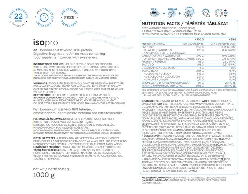 Nutriversum Iso Pro - Tejsavófehérje Izolátum 1000 g