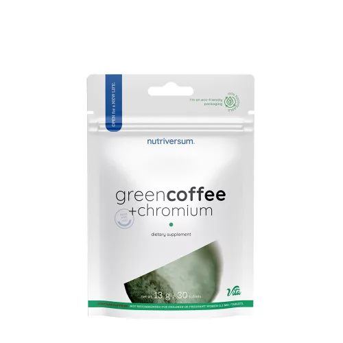 Nutriversum Green Coffee Bean + Chrome - Zöld Kávé + Króm 30 Tabletta