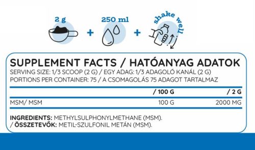 Nutriversum MSM Por 150 g