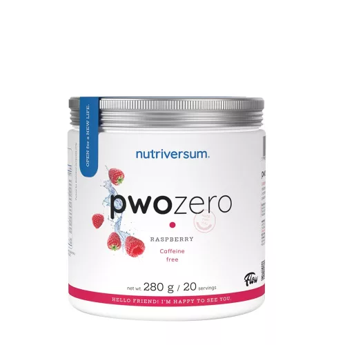 Nutriversum NUTRIVERSUM FLOW PWO ZERO CAFFEINE (280 g, raspberry) 280 g