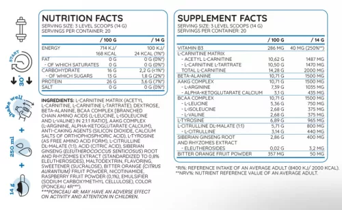 Nutriversum NUTRIVERSUM FLOW PWO ZERO CAFFEINE (280 g, raspberry) 280 g