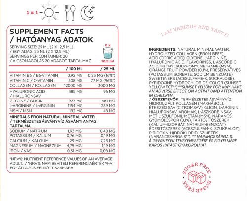 Nutriversum Liquid MSM+C Hyaluron Collagen - WOMEN 500 ml