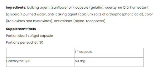 Nutriversum Coenzyme Q10 - VITA 30 Lágykapszula
