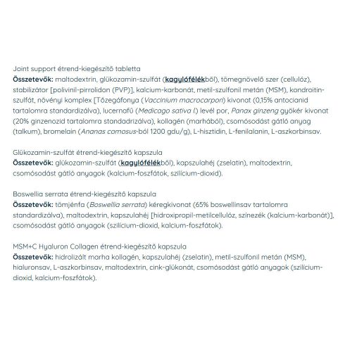 Nutriversum Joint Support Pack Ízületvédő Csomag 30 Csomag