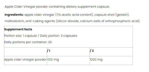 Nutriversum Apple Cider Caps - WOMEN 90 Kapszula