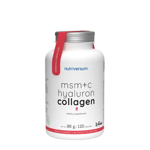 Nutriversum MSM+C Hyaluron Collagen - WOMEN 120 Kapszula