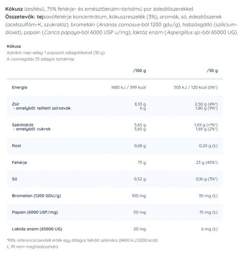 Nutriversum Whey PRO - Tejsavó Fehérje - PURE 1000 g