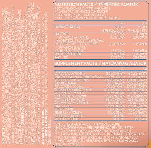 Nutriversum Kid Vita Gummies - Gyerek Multivitamin Gumicukor 60 Gumicukor