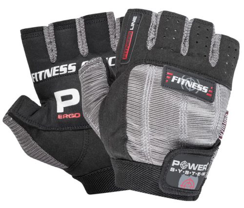 Power System Gloves Fitness - Edzőkesztyű Fekete/Szürke