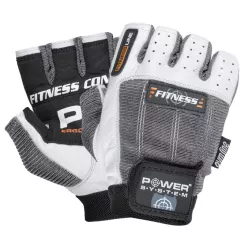 Power System Gloves Fitness - Edzőkesztyű Fehér/Szürke