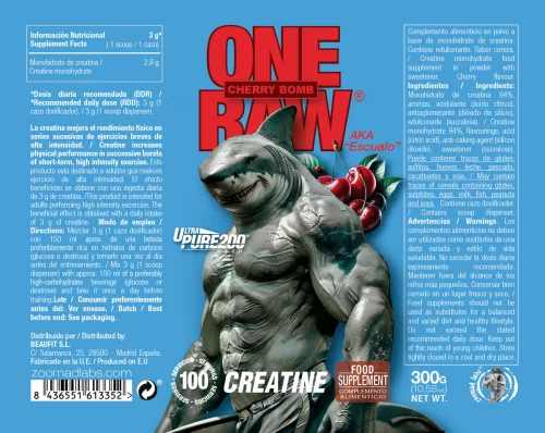Zoomad Labs One Raw® Creatine 300 g