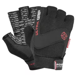   Power System Gloves Ultra Grip - Fekete Fitnesz Edzőkesztyű